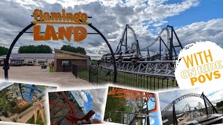 Flamingo Land Theme Park September 2022  Including On Ride POVs [upl. by Caroline]