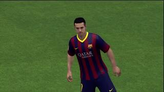 FC Barcelone  Manchester City FIFA 14  C1 League 18ème de Finale  Retour  CPU Vs CPU [upl. by Toomay]