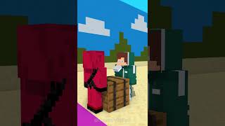 SquidgameSlap challenge4 Friends vs SoldiersMinecraft Shortssquidgame minecraft funnyanimation [upl. by Nygem]