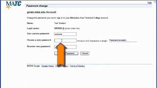 MATC Gmail  How to Change Your MATC Student Email Password [upl. by Yeoj]