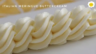 Italian Meringue Buttercream 意式蛋白奶油霜 Crème au beurre à la meringue italienne イタリアンメレンゲバタークリーム [upl. by Imena]