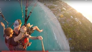 Paragliding Koh Phangan Feb 2016 ULTRA HD [upl. by Ellenrahc933]