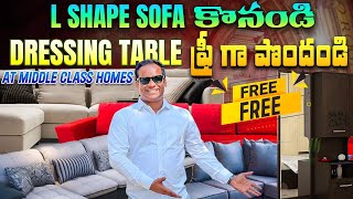 best sofa set in hyderabad Most Affordable LShape Sofa Market in Hydearabad  Middle Class Homes [upl. by Chari]