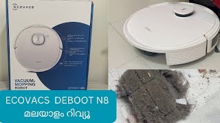 ECOVACS DEEBOOT N8 Robotic Vacuum Cleaner Unboxing and Review in Malayalam Powerful Suction [upl. by Ycnay]