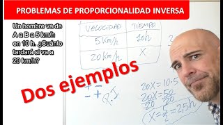 PROBLEMAS DE PROPORCIONALIDAD INVERSA [upl. by Kcinom369]