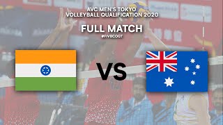 IND vs AUS  Full Match  AVC Mens Tokyo Volleyball Qualification 2020 [upl. by Melleta751]