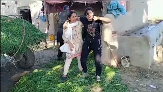 Must Wateh very Pendu do ladkiyon ki Kushti 🤤 mastiyannasreen village vlogs [upl. by Nothgierc]