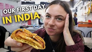 FOREIGNERS try DELHI street food for FIRST TIME 🇮🇳 INDIA travel vlog [upl. by Ymmij]