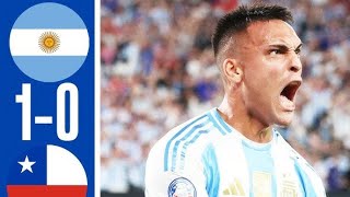 ARGENTINA VS CHILE  ALL GOALS AND HIGHLIGHTS  COPA AMERICA 2024 [upl. by Ylsew]