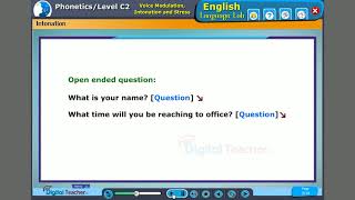 Intonation and Stress Phonetics  Voice Modulation  English language lab [upl. by Grosvenor]