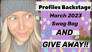 Profiles Backstage March Swag Bag amp Nail Tutorial [upl. by Ycnaf728]