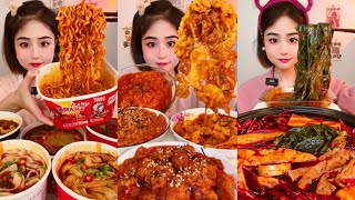 ASMR MUKBANG Eating a spicy and flavourful food dishes Chinese Food Challenge [upl. by Lorant]