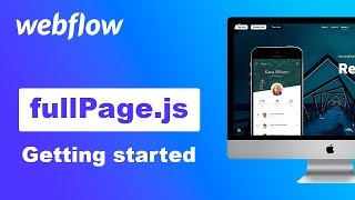 How to use fullPagejs fullscreen slider in Webflow editor [upl. by Essie]