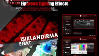 MOTOSPEED CK108 MAKRO RGB BLUE SWITCH MEKANİK KLAVYE [upl. by Bennir]