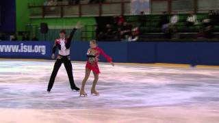 8 E KRUTSKIKH  V MOROZOV RUS  ISU JGP Tallinn Cup 2011 Junior Pairs Free Skating [upl. by Ahseik]