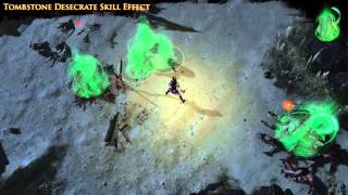 Path of Exile  Tombstone Desecrate Skill Effect [upl. by Jilly]