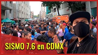 Así se vivió el sismo de 76 en Plaza IZAZAGA CDMX  El simulacro se convirtió en una Alerta real [upl. by Yrreb]