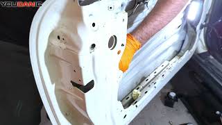 How to Remove and Install the Exterior Door HandleLock Cylinderand Actuator on a 2002 Mini Cooper [upl. by Oric877]