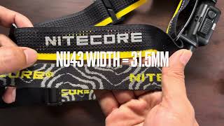 NITECORE NU43 OVERVIEW AND PHYSICAL COMPARISON TO OTHER HEADLAMP [upl. by Lancey]