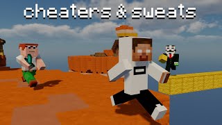 Beating Cheaters amp Sweats in Bedwars [upl. by Taggart427]