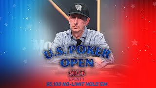 Poker Legend Erik Seidel Headlines US Poker Open Event 1 Final Table [upl. by Ardenia]