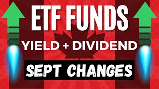 Canadian Income ETF Yield And Dividend Changes In September 2024 [upl. by Eleanora837]