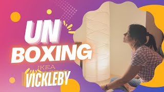 Ikea Vickleby Floor Lamp 🛋️ Unboxing Assembling and First Look [upl. by Cohlette]