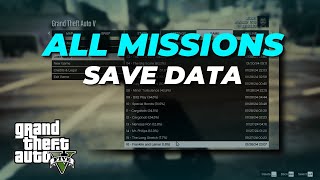 How To Install GTA V Save Games  Each Mission Save File [upl. by Tyoh]