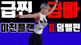 SUB 급찐급빠 덤벨편 난리난 전신 다이어트 운동 미친플랜 급찐급빠 11탄 PPIYAKs FITshort term diet ver11 dumbbell workout [upl. by Veradis201]