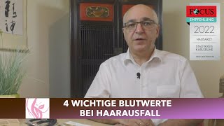 4 wichtige Blutwerte bei Haarausfall  Was kann ich tun wenn meine Haare ausfallen [upl. by Deragon]