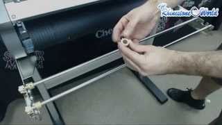 Graphtec CE600060CE600060 Plus How To Assemble Your Cutter Stand and Cutter [upl. by Assirec283]