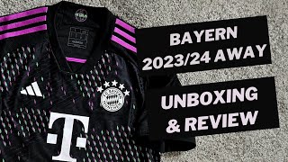 Bayern München 202324 authentic away jersey HEATRDY Unboxing amp Review [upl. by Laehcor909]