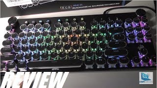 REVIEW STOGA MKII Typewriter Style Mechanical Keyboard RGB [upl. by Vargas]