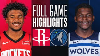 ROCKETS at TIMBERWOLVES  FULL GAME HIGHLIGHTS  April 2 2024 [upl. by Uah]