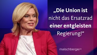 Neuwahlen im Februar Julia Klöckner CDU und Hubertus Heil SPD diskutieren  maischberger [upl. by Lindsley210]