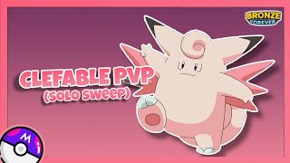 Clefable PvP  Solo Sweep   Pokemon Brick Bronze [upl. by Atiuqat]