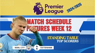 English Premier League Schedule 2024 Week 12 Live Sky Sport  MAN CITY vs TOTTENHAM [upl. by Hastings]