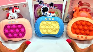 POP IT PUSH GAME Unboxing and Review 2024  Minnie Mouse Electric Game Console Fidget Toy AMRS cute [upl. by Iah]