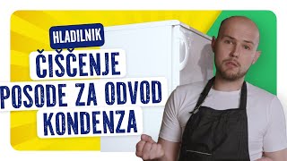 Itak da se da HLADILNIK – čiščenje posode za odvod kondenza [upl. by Cirda]