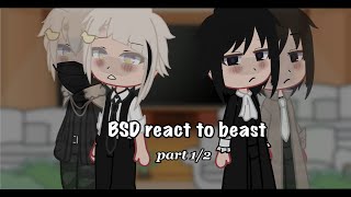 bsd react to beast akutagawa amp atsushi [upl. by Elfrieda]