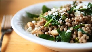 How To Make Spinach Couscous Salad  in english subtitle [upl. by Smukler]