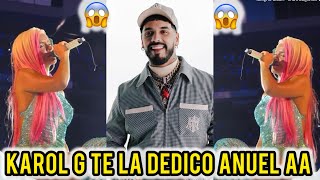 KAROL G LE DEDICA CANCIÓN A ANUEL AA EN VIVO 😱KAROL G LE CANTA ANUEAA EN BERNABEU EN VIVO 2024 [upl. by Chuipek]