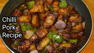 Chilli Pork Recipe  Pork Recipe Simple Pork Recipe [upl. by Lednahc833]