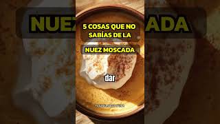 5 RAZONES PARA USAR NUEZ MOSCADA EN TU COCINA alimentossaludables salud sabiasque [upl. by Berthe939]