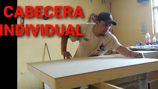 COMO HACER UNA CABECERA DE MADERA Y MDF INDIVIDUAL  IGUALANDO COLOR GRIS OXFORD [upl. by Wernick329]