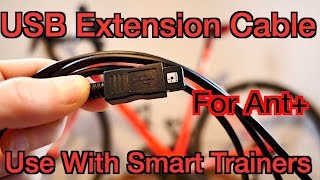 USB Extension Cable For Ant Use With Smart Trainers quotCycling Tipsquot [upl. by Enaek]