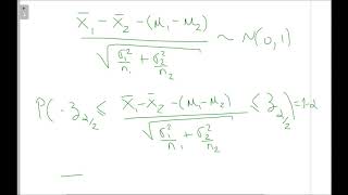 Intervalo de confianza para la diferencia de medias varianza conocida [upl. by Ardehs]