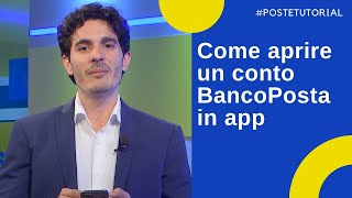 Come aprire un conto BancoPosta in app TGPoste Posteapp [upl. by Sadowski]