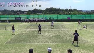 17 石川インカレ ソフトテニス 対抗戦 男子 準決勝 2 1次戦 3 [upl. by Ezara]