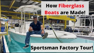 How Fiberglass Boats Are Made I Toured Sportsman Boats Factory and was BLOWN Away [upl. by Galasyn894]